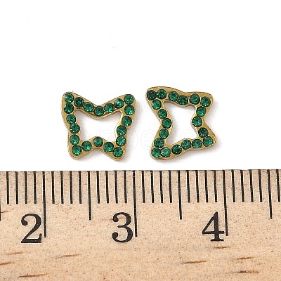 304 Stainless Steel Rhinestone Cabochons STAS-A057-04G-H02-1
