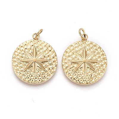 Ion Plating(IP) 304 Stainless Steel Pendants X-STAS-F256-002G-1