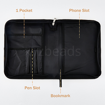 Portable PU Leather Book Case AJEW-WH0248-419B-1