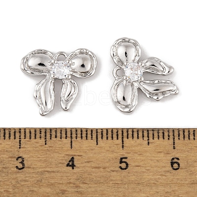 Brass Micro Pave Clear Cubic Zirconia Pendants LS-KK-L212-05P-1