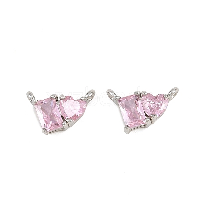 Brass Pave Cubic Zirconia Charms CU-CBA6A75-04P-1