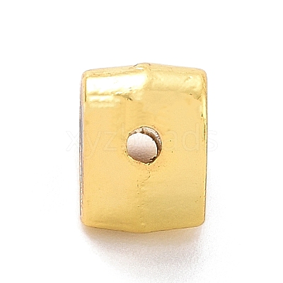 Eco-friendly Rack Plating Brass Enamel Beads KK-F843-30G-06-1