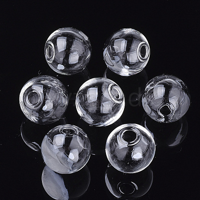Round Handmade Blown Glass Globe Ball Bottles BLOW-R002-18mm-01-1