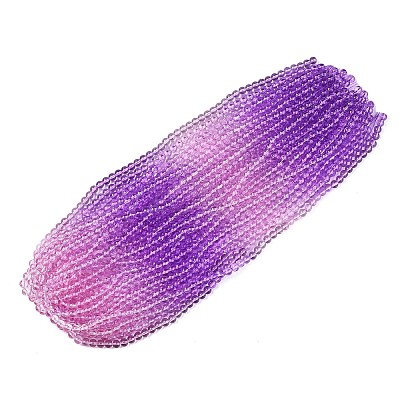 Baking Paint Transparent Glass Beads X-DGLA-M001-8mm-01-1