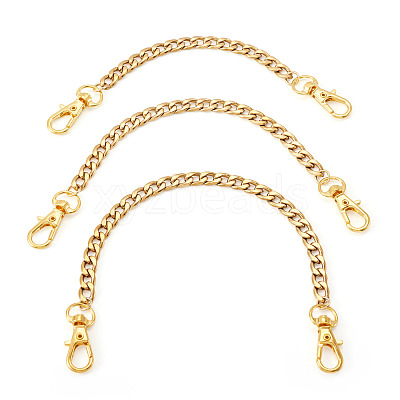 3Pcs 3 Styles 304 Stainless Steel Twisted Chain Bag Extender Chains FIND-TA00002-1