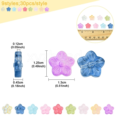 30Pcs Baking Paint Glass Beads GLAA-FS0001-97C-1