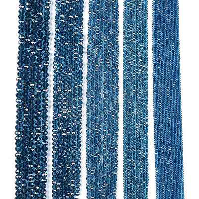 Electroplate Glass Beads Strands EGLA-A044-T2mm-B27-1