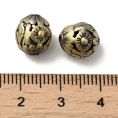 Tibetan Style Rack Plating Brass Beads KK-Q805-42AB-1