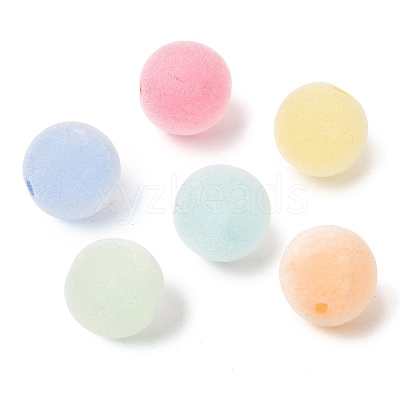 Flocking Opaque Acrylic Beads AC-CBA47F0-03-1
