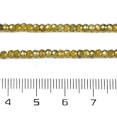 Transparent Gradient Color Cubic Zirconia Strand ZIRC-NH0002-01A-1