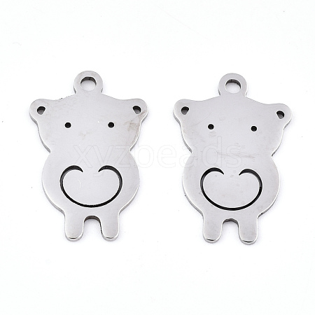 Non-Tarnish 201 Stainless Steel Pendants STAS-S081-041-1