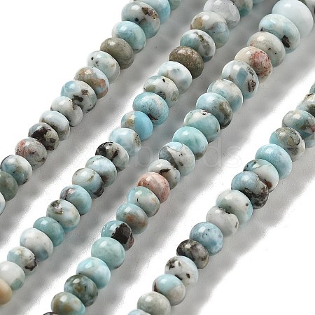 Natural Larimar Beads Strands G-Q024-E03-01-1