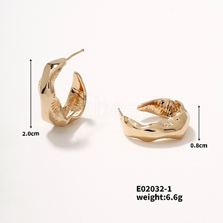 Shiny Women's Earrings with Hollow Design OK1604-2-1