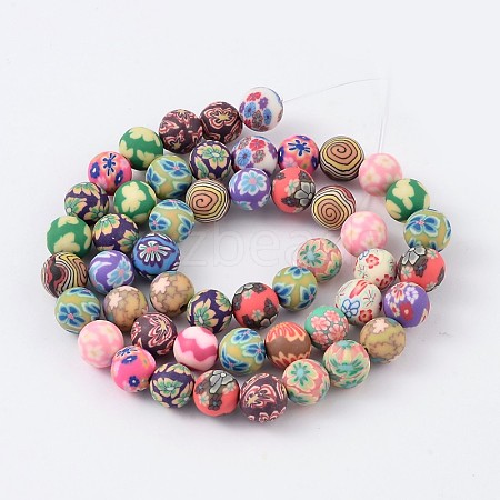 Handmade Polymer Clay Beads FIMO-8D-1