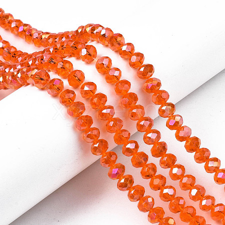 Electroplate Glass Beads Strands EGLA-A034-T3mm-B22-1
