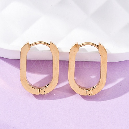 304 Stainless Steel Huggie Hoop Earrings X-STAS-H156-11A-G-1