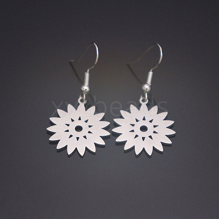 304 Stainless Steel Dangle Earrings for Women WGD83C1-01-1