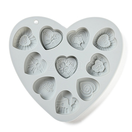 Heart Food Grade Silicone Molds X1-DIY-A051-02D-1