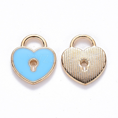 Alloy Enamel Charms X-ENAM-S121-039D-1