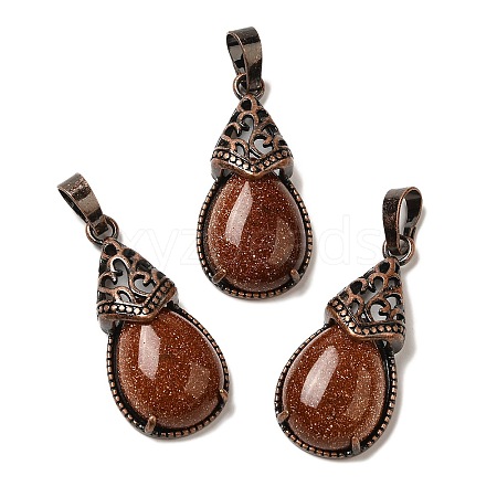 Synthetic Goldstone Pendants G-H065-01R-24-1