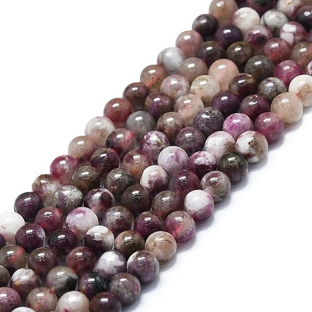 Natural Plum Blossom Tourmaline Beads Strands G-K245-A08-01-1