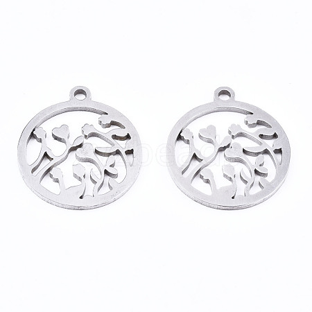 Non-Tarnish 201 Stainless Steel Pendants STAS-T044-191P-1