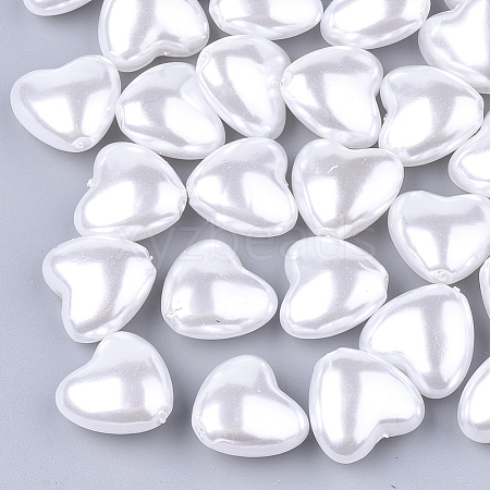 Eco-Friendly ABS Plastic Imitation Pearl Beads OACR-T012-15A-1