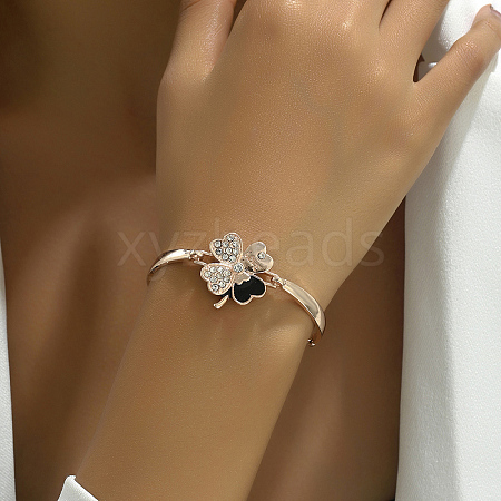 Fashion Alloy Crystal Rhinestone Bracelet for Women IU8479-1