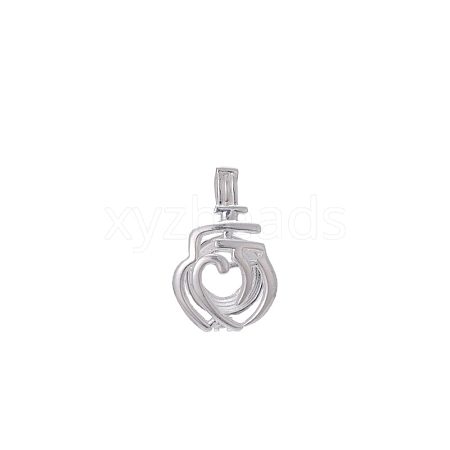 Hollow Brass Bead Cage Pendants LS-FIND-PW0024-27B-1