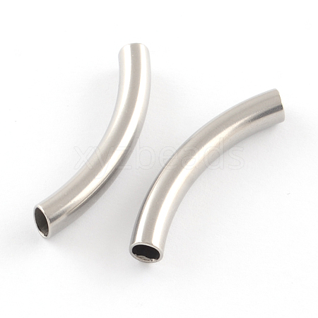 Tarnish Resistant Stainless Steel Tube Beads STAS-R068-01-1