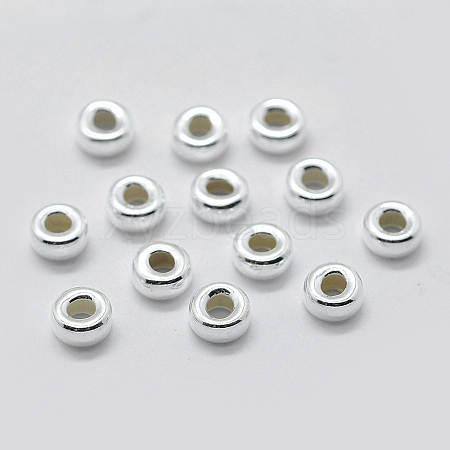 925 Sterling Silver Spacer Beads STER-K171-39S-02-1