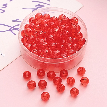 50Pcs Transparent Acrylic Beads PW-WG86E14-10-1