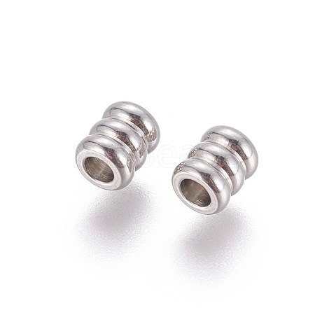 Tarnish Resistant 202 Stainless Steel Beads STAS-F205-08P-1