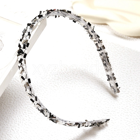 Glass Rhinestone HairBands for Women & Girl PW-WG54323-02-1