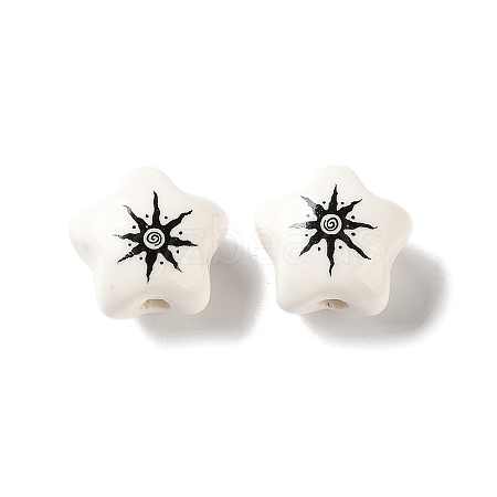 Printed Handmade Porcelain Beads PR-CBA3F2D-05D-1