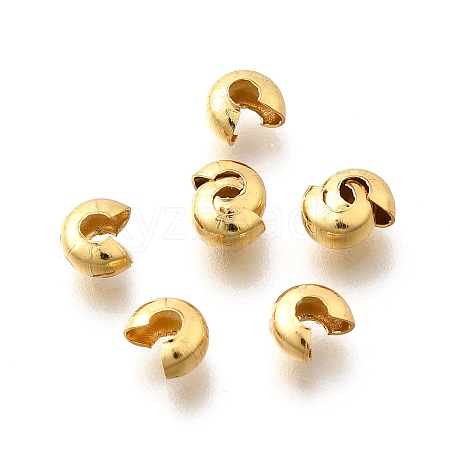 304 Stainless Steel Crimp Beads Covers X-STAS-P239-34G-04-1