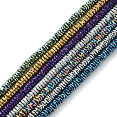Electroplated Synthetic Non-Magnetic Hematite Beads Strands G-M01-1