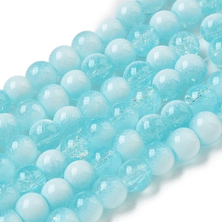 Crackle Glass Beads X1-GLAA-U001-6mm-08-1