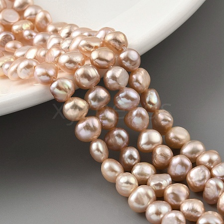 Natural Cultured Freshwater Pearl Beads Strands PEAR-A006-03F-1