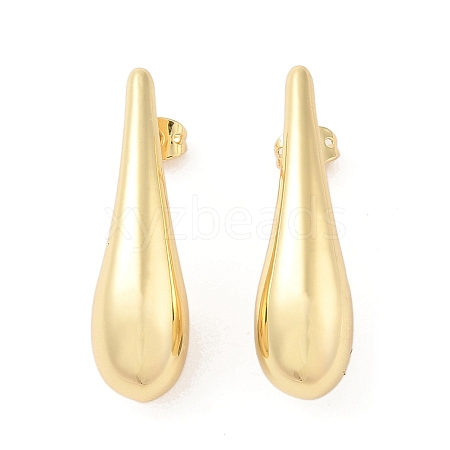 Rack Plating Brass Stud Earrings for Women EJEW-G394-26G-1