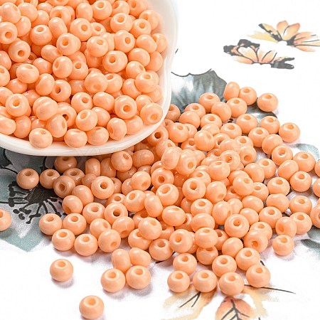 Imitation Jade Glass Seed Beads SEED-Z001-A-B11-1