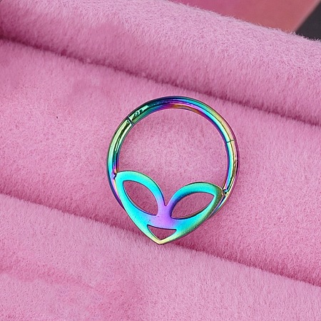 316L Stainless Steel Hoop Nose Rings WGEE114-36-1