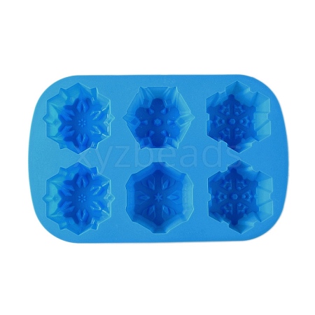 Snowflake Cake DIY Food Grade Silicone Mold DIY-K075-15-1