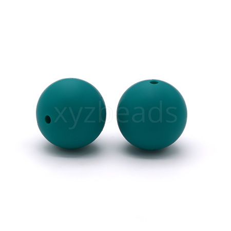 Round Food Grade Eco-Friendly Silicone Beads SI-JX0066A-28-1