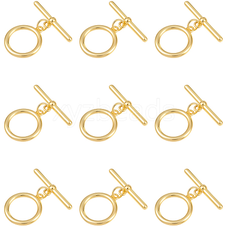 15 Sets Brass Toggle Clasps KK-BBC0021-11-1