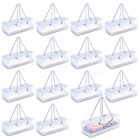 Rectangle Folding Paper & Plastic Storage Boxes with Polyester Rope Handle CON-WH0089-171B-02-1