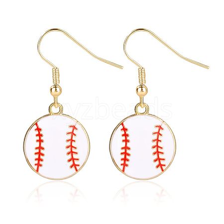 Alloy Enamel Dangle Earrings FS-WG4E48D-09-1