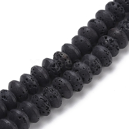 Synthetic Lava Rock Beads Strands G-B087-02A-10-1