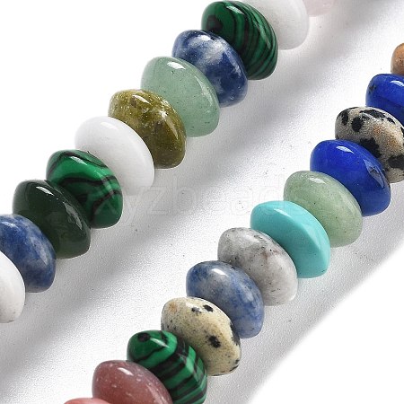 Mixed Gemstone Beads Strands G-P559-A14-02-1