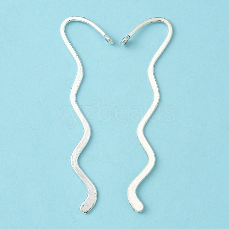 Zinc Alloy Wavy Bookmarks PALLOY-17-AS-FF-1-1